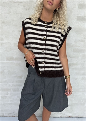 Hirse vest Dark Brown/Offwhite Boii Studios 